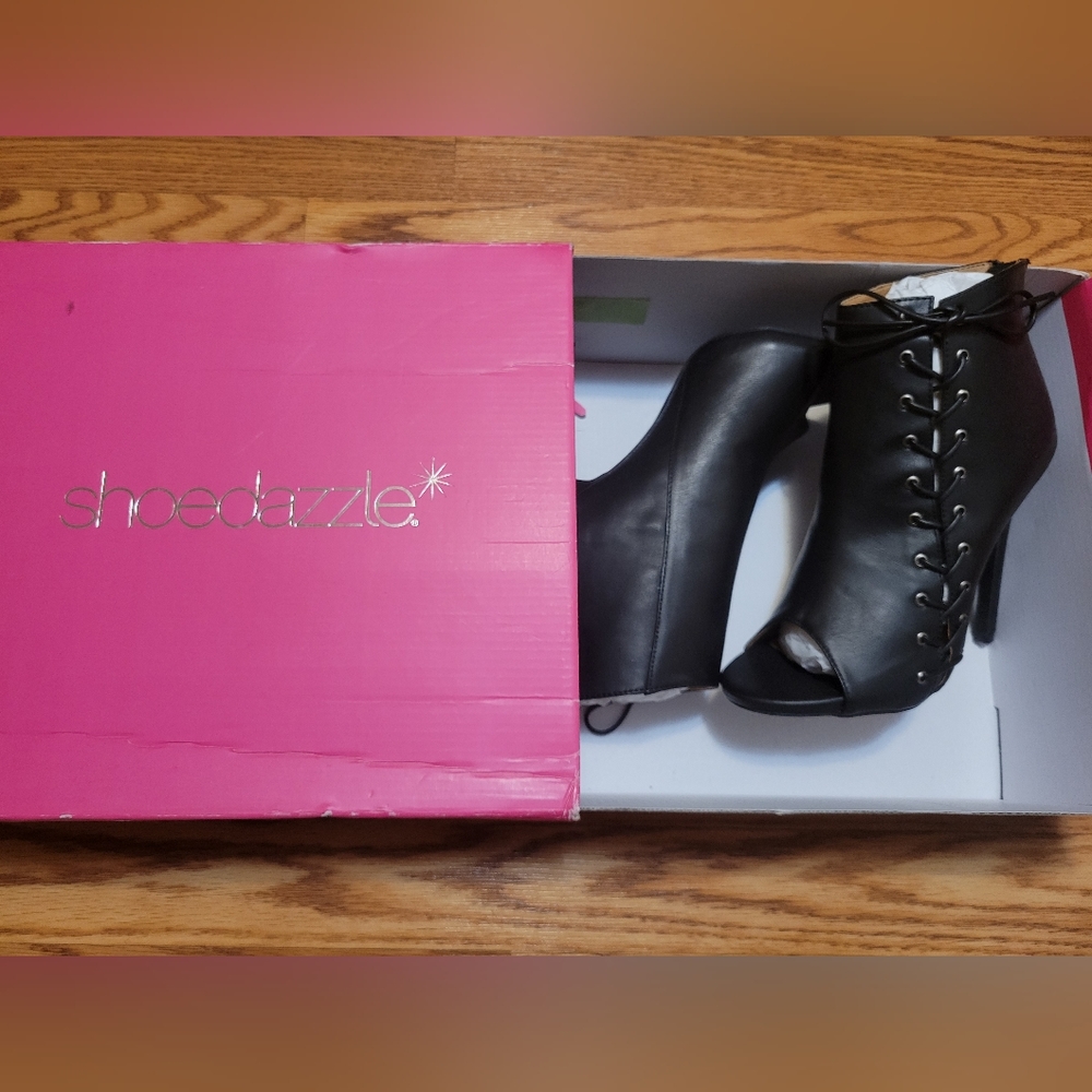 Boots open toe high heels
